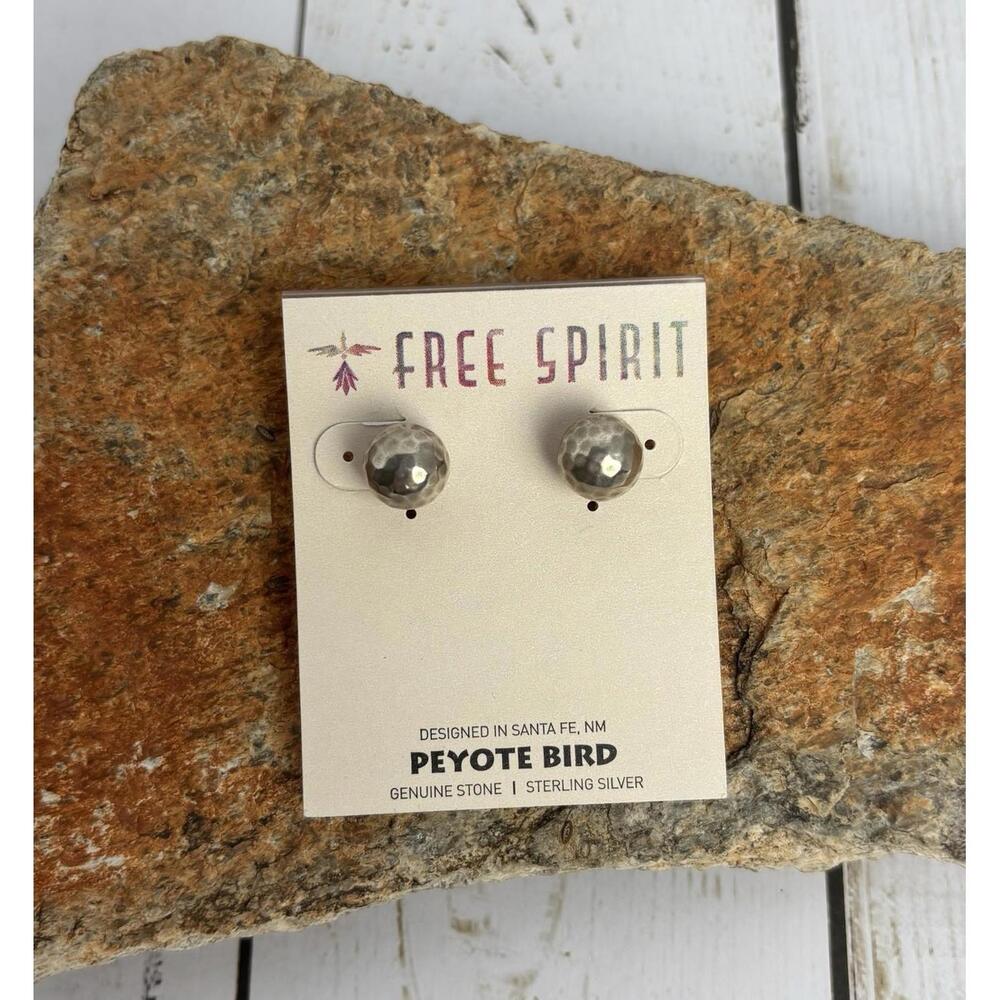 NEW Peyote Bird Sterling Silver Ball Stud Earrings J087